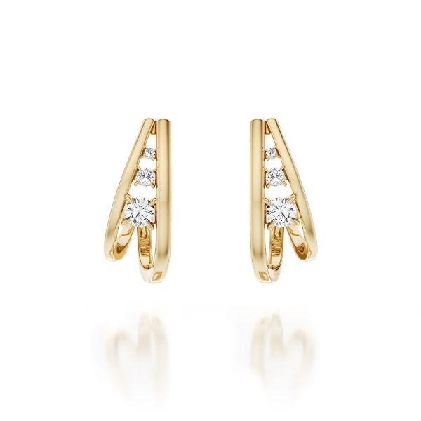 Noam Carver 14K Lab Grown Diamond Fashion Earrings D. Geller & Son Jewelers Kennesaw, GA