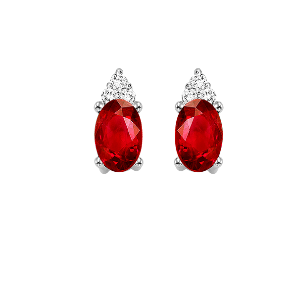 D. Geller Collection 14K Diamond and Garnet Earrings D. Geller & Son Jewelers Atlanta, GA