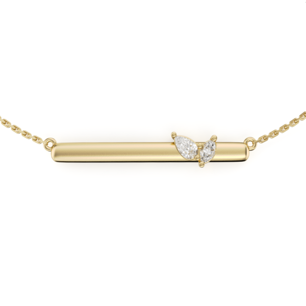 Noam Carver 14K Diamond Bar Necklace D. Geller & Son Jewelers Atlanta, GA