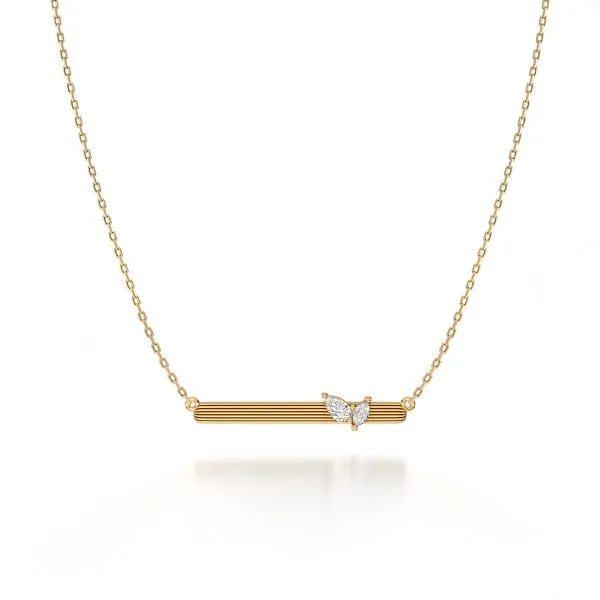 Noam Carver 14K Diamond Bar Necklace D. Geller & Son Jewelers Atlanta, GA