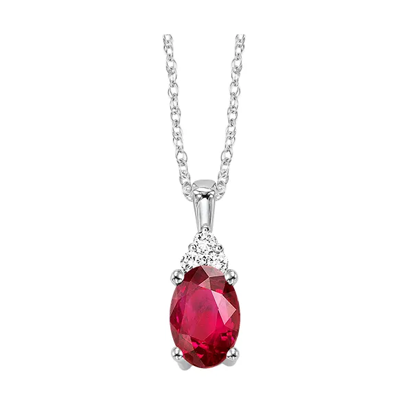 D. Geller Collection 10K Diamond and Ruby Necklace D. Geller & Son Jewelers Atlanta, GA