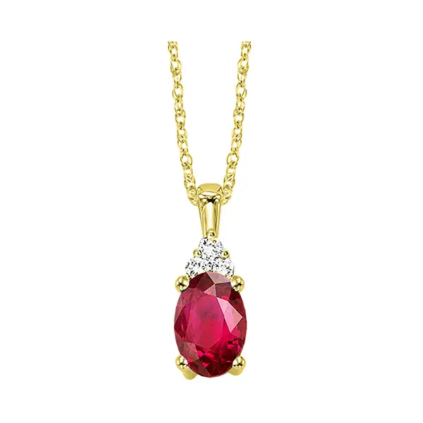 D. Geller Collection 10K Diamond and Ruby Necklace D. Geller & Son Jewelers Atlanta, GA