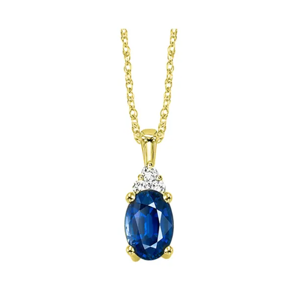 D. Geller Collection 10K Diamond and Sapphire Necklace D. Geller & Son Jewelers Atlanta, GA