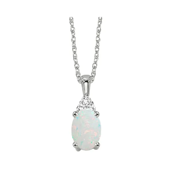 D. Geller Collection 10K Diamond and Opal Necklace D. Geller & Son Jewelers Atlanta, GA