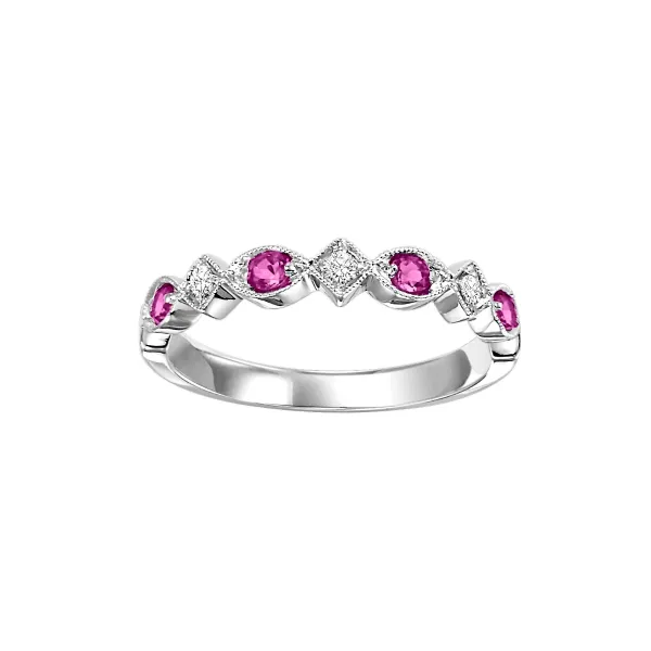 D. Geller Collection 10K Diamond and Ruby Stackable Band D. Geller & Son Jewelers Kennesaw, GA