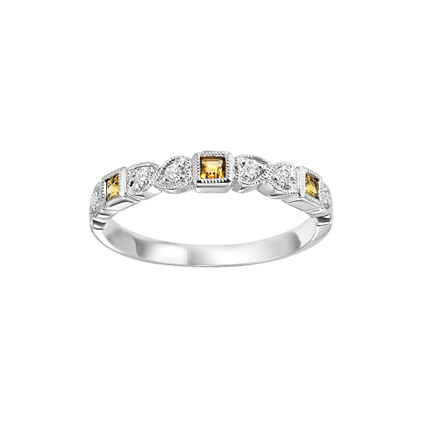 D. Geller Collection 10K Diamond and Citrine Stackable Band D. Geller & Son Jewelers Kennesaw, GA