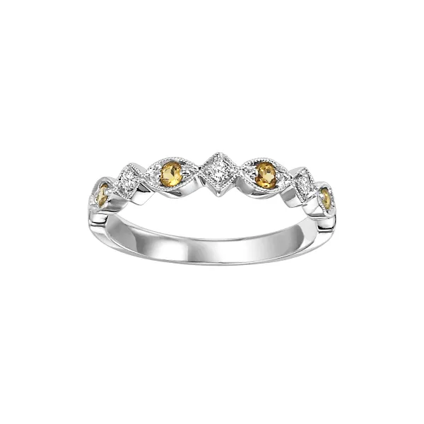 D. Geller Collection 10K Diamond and Citrine Stackable Band D. Geller & Son Jewelers Kennesaw, GA