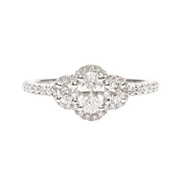 D. Geller Collection 14K Diamond Three Sone Engagement Ring D. Geller & Son Jewelers Atlanta, GA