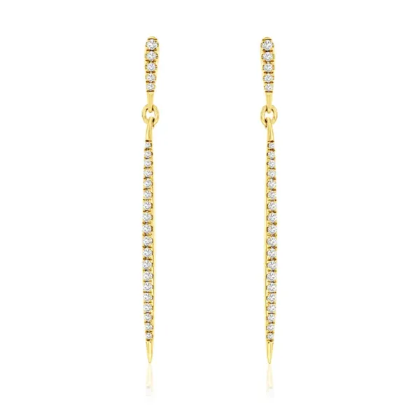 D. Geller Collection 14K Diamond Bar Earrings D. Geller & Son Jewelers Kennesaw, GA