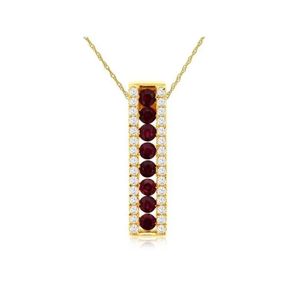 D. Geller Collection 14K Diamond and Ruby Necklace D. Geller & Son Jewelers Kennesaw, GA