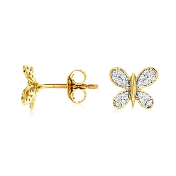 D. Geller Collection 14K Diamond Butterfly Earrings D. Geller & Son Jewelers Kennesaw, GA