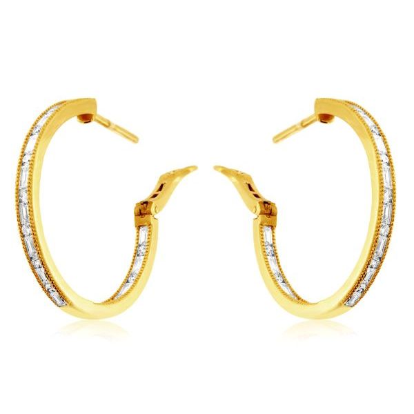 D. Geller Collection 14K Diamond Hoops D. Geller & Son Jewelers Kennesaw, GA