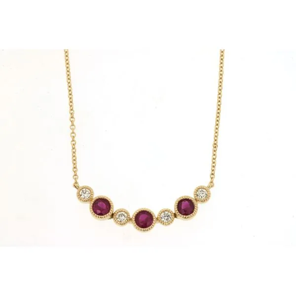 D. Geller Collection 14K Diamond and Ruby Fashion Necklace D. Geller & Son Jewelers Kennesaw, GA
