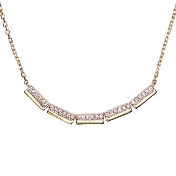 D. Geller Collection 14K Diamond Bar Necklace D. Geller & Son Jewelers Kennesaw, GA