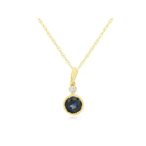 D. Geller Collection 14K Diamond and Sapphire Necklace D. Geller & Son Jewelers Kennesaw, GA