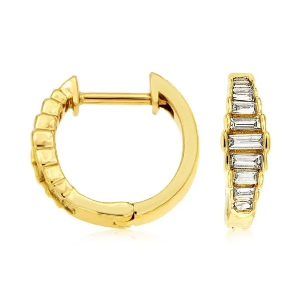 D. Geller Collection 14K Diamond Huggie Earrings D. Geller & Son Jewelers Kennesaw, GA