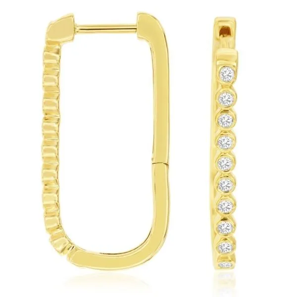 D. Geller Collection 14K Diamond Hoop Earrings D. Geller & Son Jewelers Kennesaw, GA