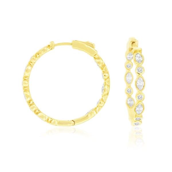 D. Geller Collection 14K Diamond Hoops D. Geller & Son Jewelers Kennesaw, GA