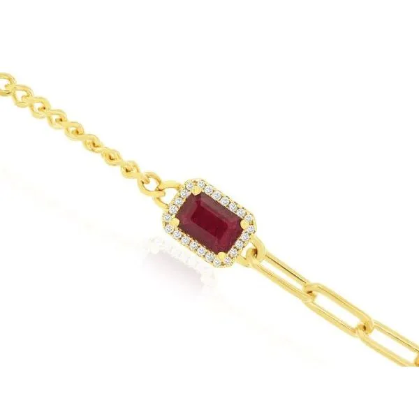 D. Geller Collection 14K Diamond and Ruby Bracelet D. Geller & Son Jewelers Kennesaw, GA