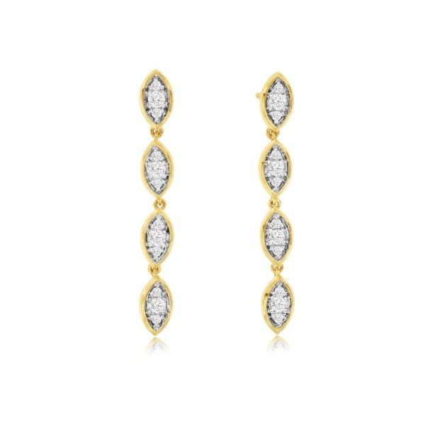 D. Geller Collection 14K Diamond Dangle Earrings D. Geller & Son Jewelers Kennesaw, GA