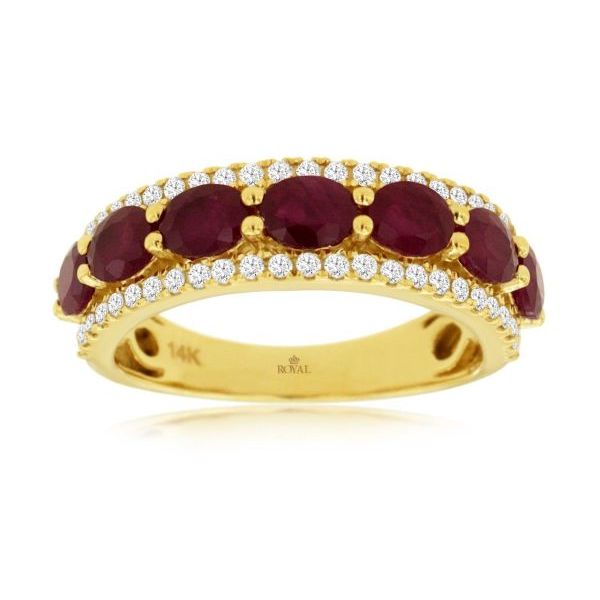 D. Geller Collection 14K Diamond and Ruby Band D. Geller & Son Jewelers Kennesaw, GA