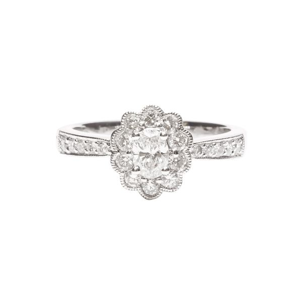 D. Geller Collection 14K Diamond Halo Engagement Ring D. Geller & Son Jewelers Atlanta, GA