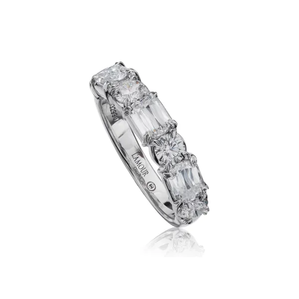 Christopher Designs 14K Diamond Half Eternity Band D. Geller & Son Jewelers Kennesaw, GA