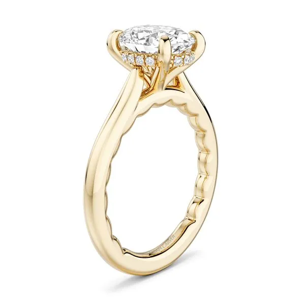Noam Carver 14K Diamond Halo Engagement Ring Image 2 D. Geller & Son Jewelers Kennesaw, GA