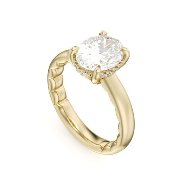 Noam Carver 14K Diamond Halo Engagement Ring D. Geller & Son Jewelers Kennesaw, GA