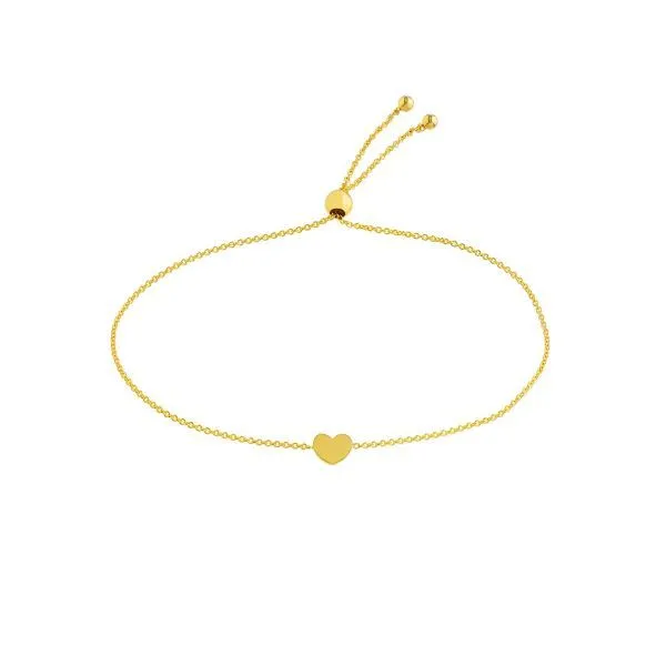 Midas 14K Heart Bracelet Image 2 D. Geller & Son Jewelers Kennesaw, GA