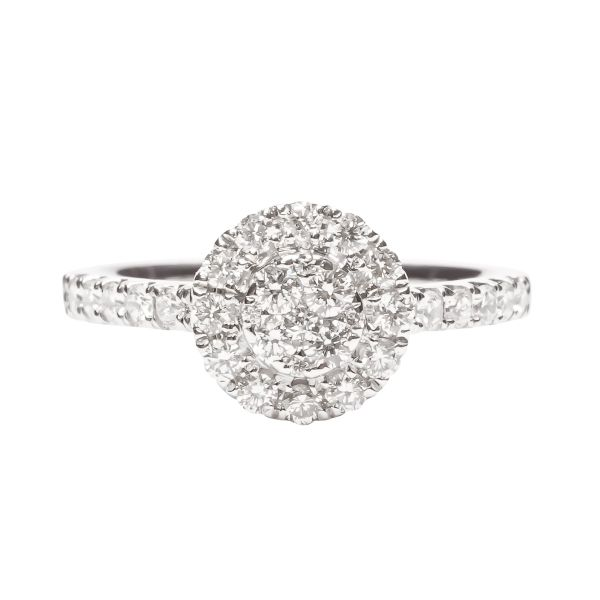 D. Geller Collection 18K Diamond Halo Engagement Ring D. Geller & Son Jewelers Atlanta, GA