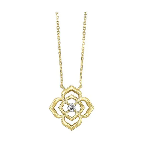 D. Geller Collection 14K Diamond Flower Necklace D. Geller & Son Jewelers Kennesaw, GA
