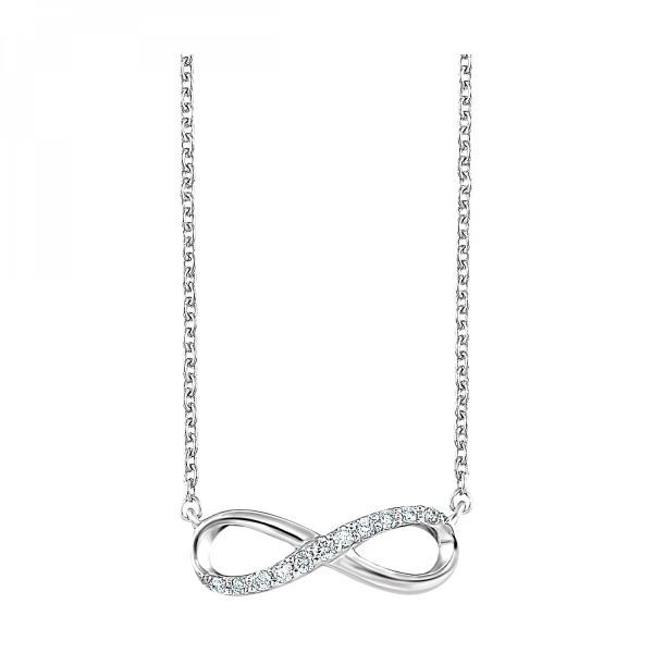 D. Geller Collection Sterling Silver Diamond Infinity Necklace D. Geller & Son Jewelers Kennesaw, GA