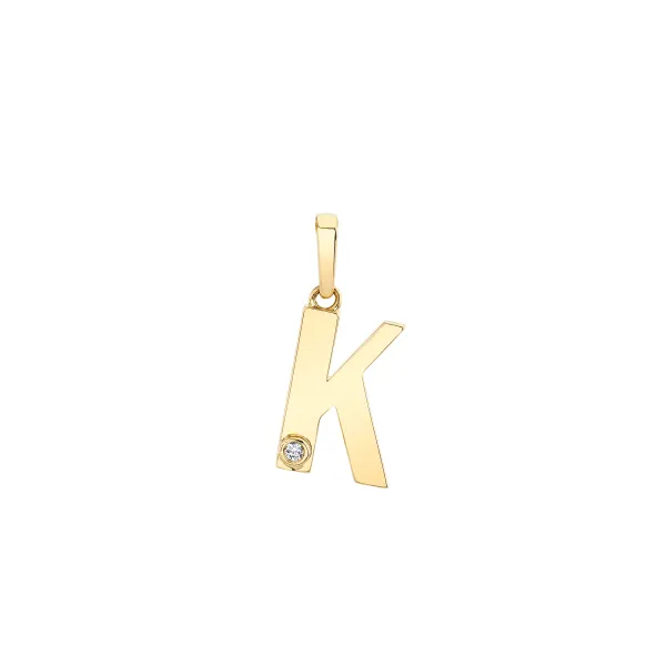 Michael M 14K Diamond Initial Charm D. Geller & Son Jewelers Atlanta, GA