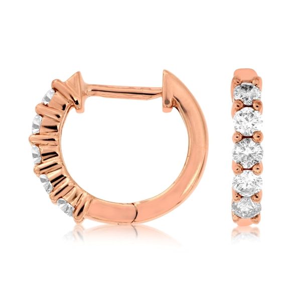 D. Geller Collection 14K Diamond Huggie Earrings D. Geller & Son Jewelers Kennesaw, GA