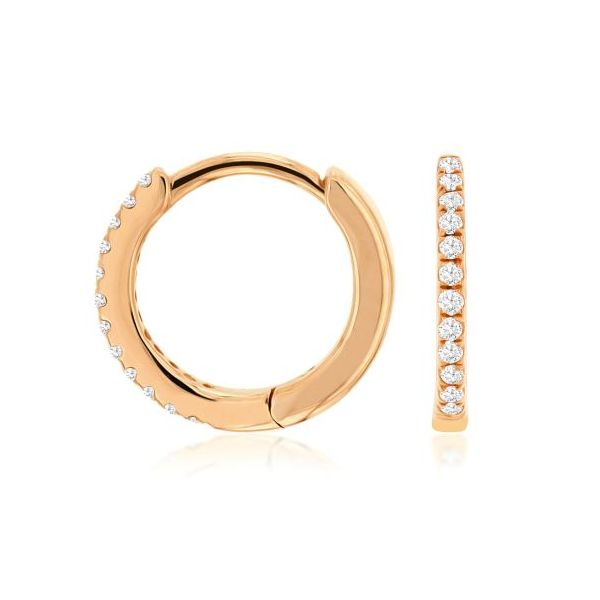 D. Geller Collection 14K Diamond Huggie Earrings D. Geller & Son Jewelers Kennesaw, GA