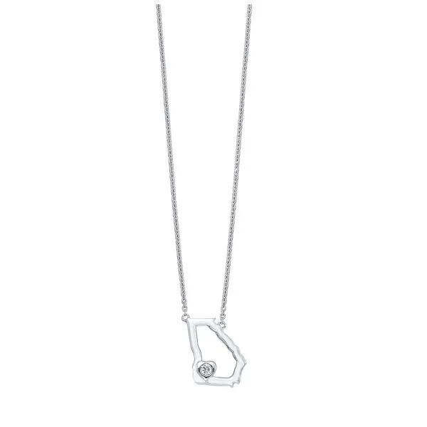 SAMPLE - D. Geller Collection Sterling Silver Diamond Georgia Necklace D. Geller & Son Jewelers Atlanta, GA