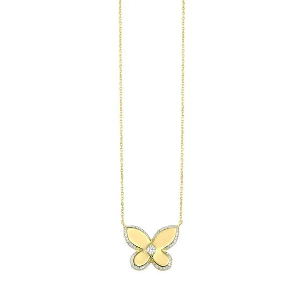 D. Geller Collection 10K Diamond Butterfly Necklace D. Geller & Son Jewelers Atlanta, GA
