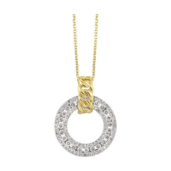 D. Geller Collection 14K Diamond Circle Necklace D. Geller & Son Jewelers Kennesaw, GA