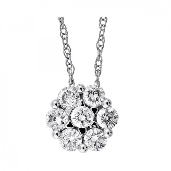 D. Geller Collection 14K Diamond Flower Necklace D. Geller & Son Jewelers Atlanta, GA