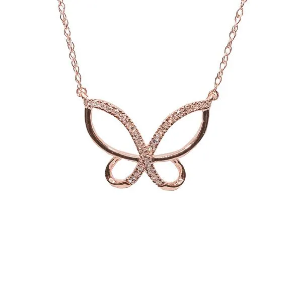 D. Geller Collection 10K Diamond Butterfly Necklace D. Geller & Son Jewelers Atlanta, GA