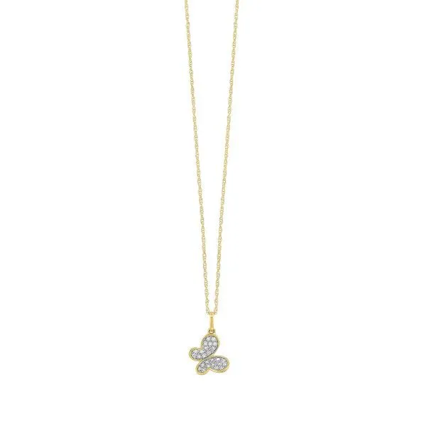 D. Geller Collection 10K Diamond Butterfly Necklace D. Geller & Son Jewelers Atlanta, GA