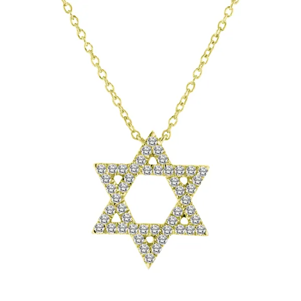 D. Geller Collection 14K Diamond Star of David Necklace D. Geller & Son Jewelers Kennesaw, GA