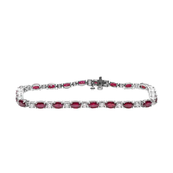 D. Geller Collection 14K Diamond and Ruby Bracelet D. Geller & Son Jewelers Atlanta, GA