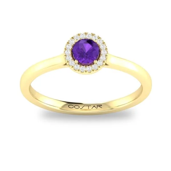 D. Geller Collection 10K Diamond and Amethyst Halo Ring D. Geller & Son Jewelers Atlanta, GA