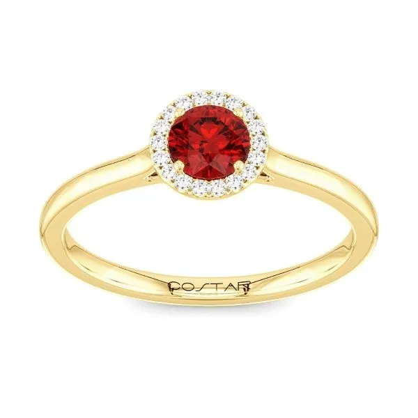D. Geller Collection 10K Diamond and Ruby Halo Ring D. Geller & Son Jewelers Atlanta, GA