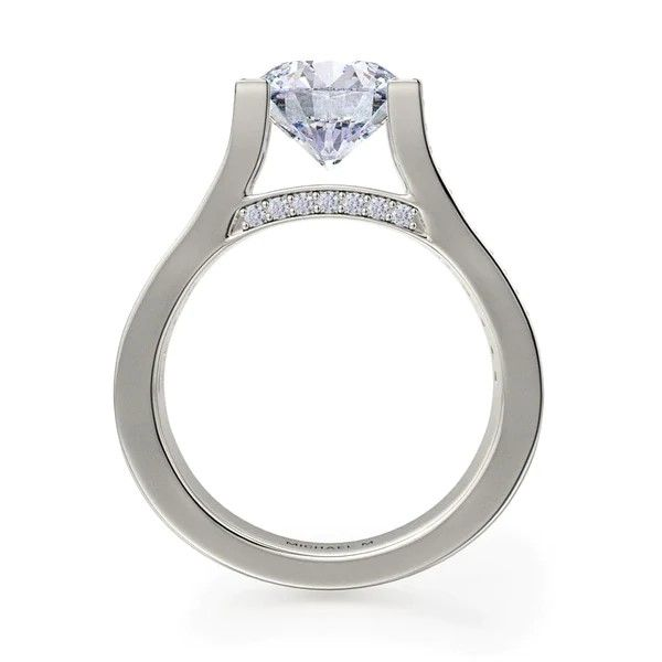 Michael M 18K Diamond Triple Row Engagement Ring Image 2 D. Geller & Son Jewelers Atlanta, GA