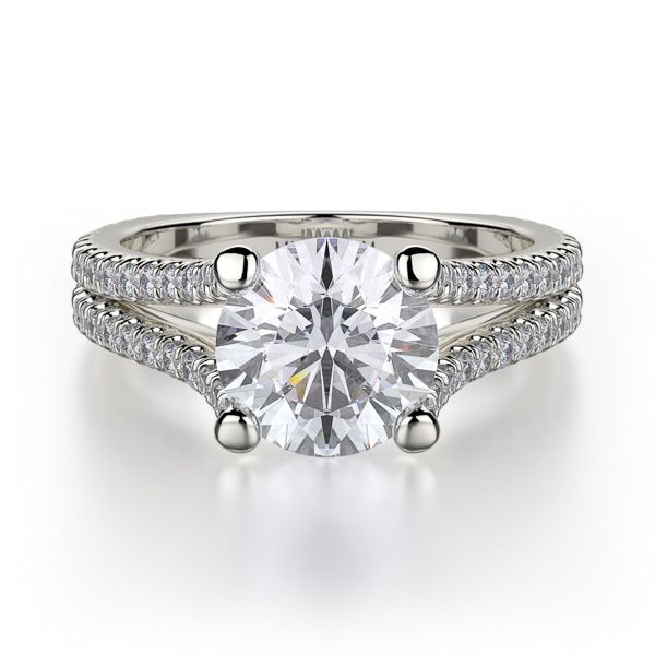 Michael M Platinum Diamond Engagement Ring D. Geller & Son Jewelers Atlanta, GA
