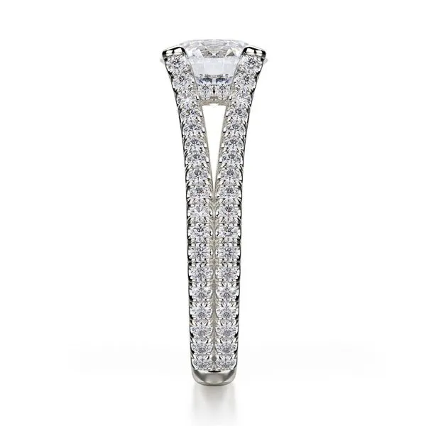 Michael M Platinum Diamond Engagement Ring Image 3 D. Geller & Son Jewelers Atlanta, GA