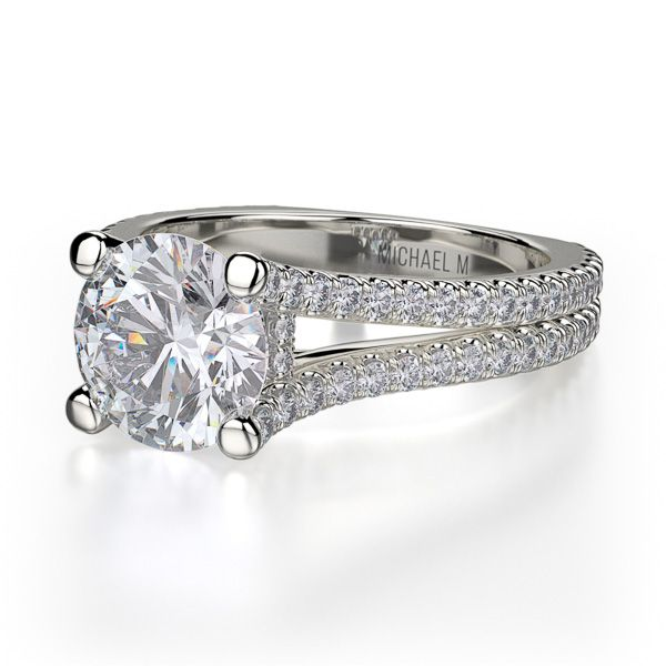 Michael M Platinum Diamond Engagement Ring Image 4 D. Geller & Son Jewelers Atlanta, GA